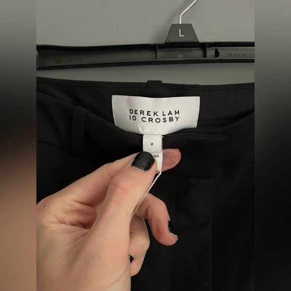 10 Crosby Derek Lam Embrodiery Detail Pants Womens Size 8 NWT - Picture 6 of 7